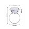 4 Clear Silver Big Crystal Diamond Metal Napkin Rings Party Events Decorations